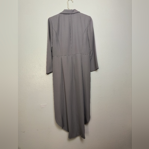 Elegant Gray Women's Blazer Coat Size 4 Vintage Y2K - Picture 4 of 16